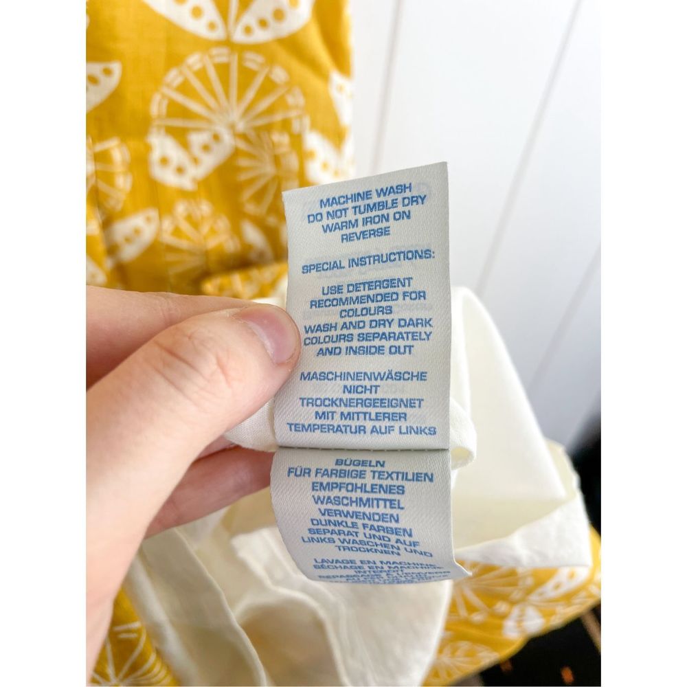 Boden Nancy Vintage Inspired Cotton Dress Sunny Flowers Size 16 L - Picture 5 of 9